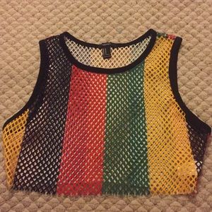 Crop Top net shirt Forever 21